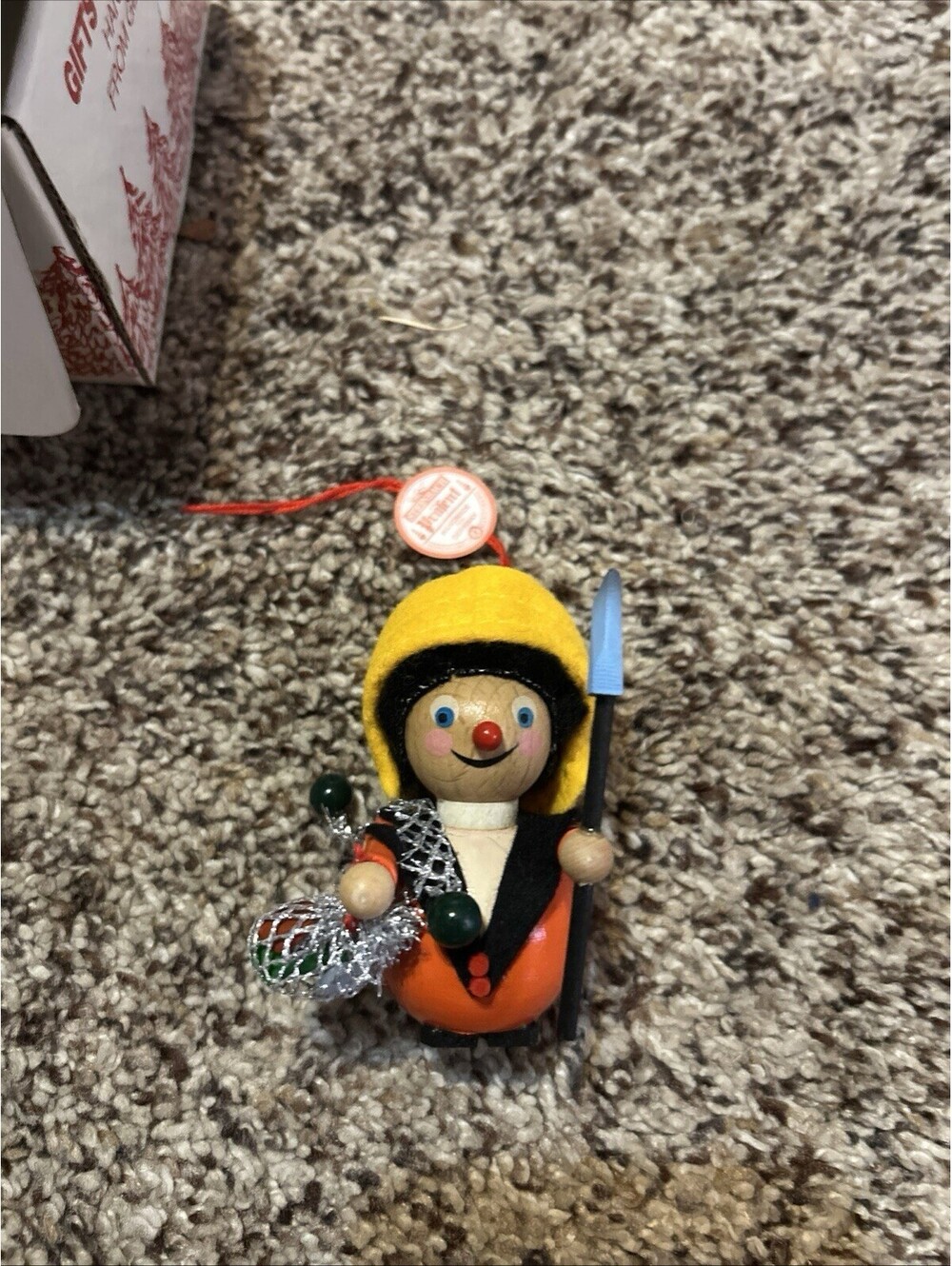 vintage steinbach ornament Christmas Fisherman Made In Germany